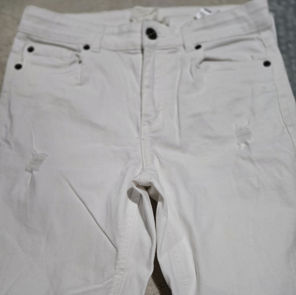 White Distressed Jeans